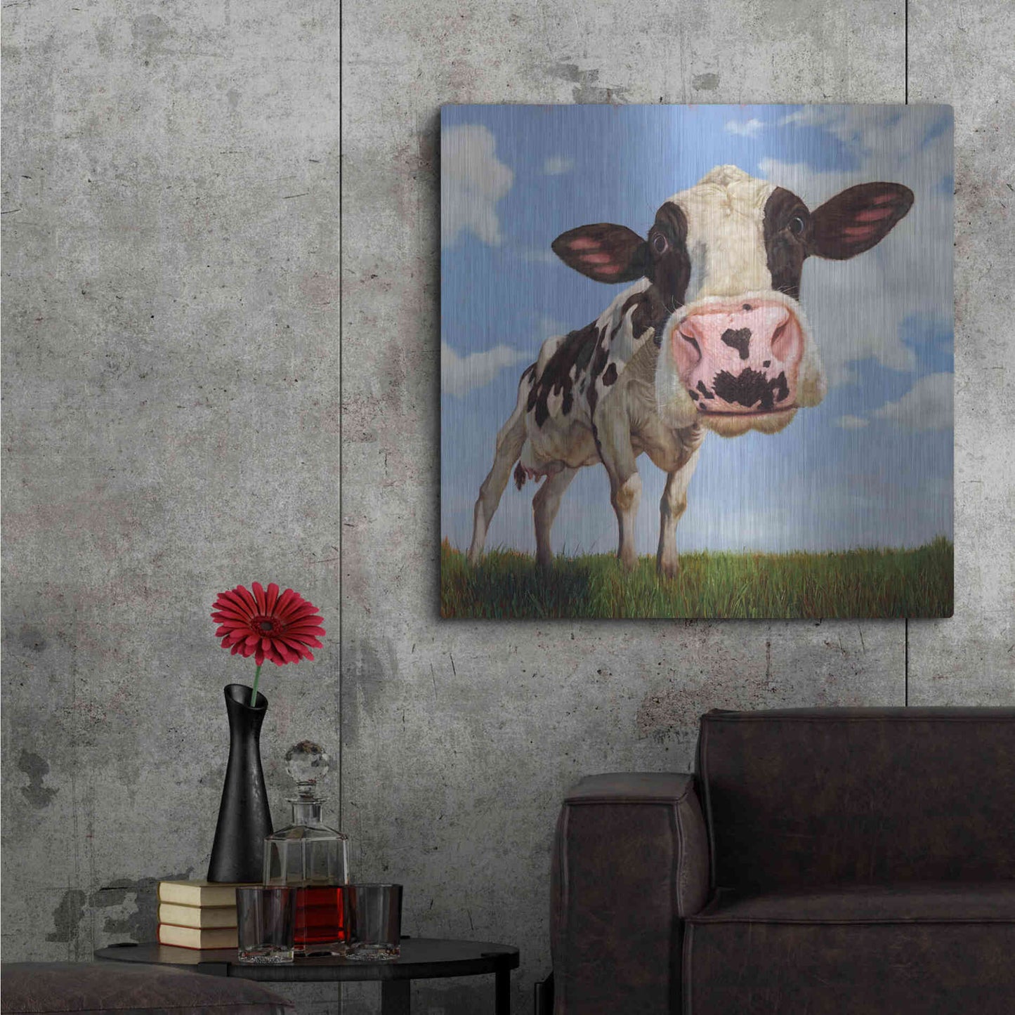 Luxe Metal Art 'Penelope' by Lucia Heffernan, Metal Wall Art,36x36