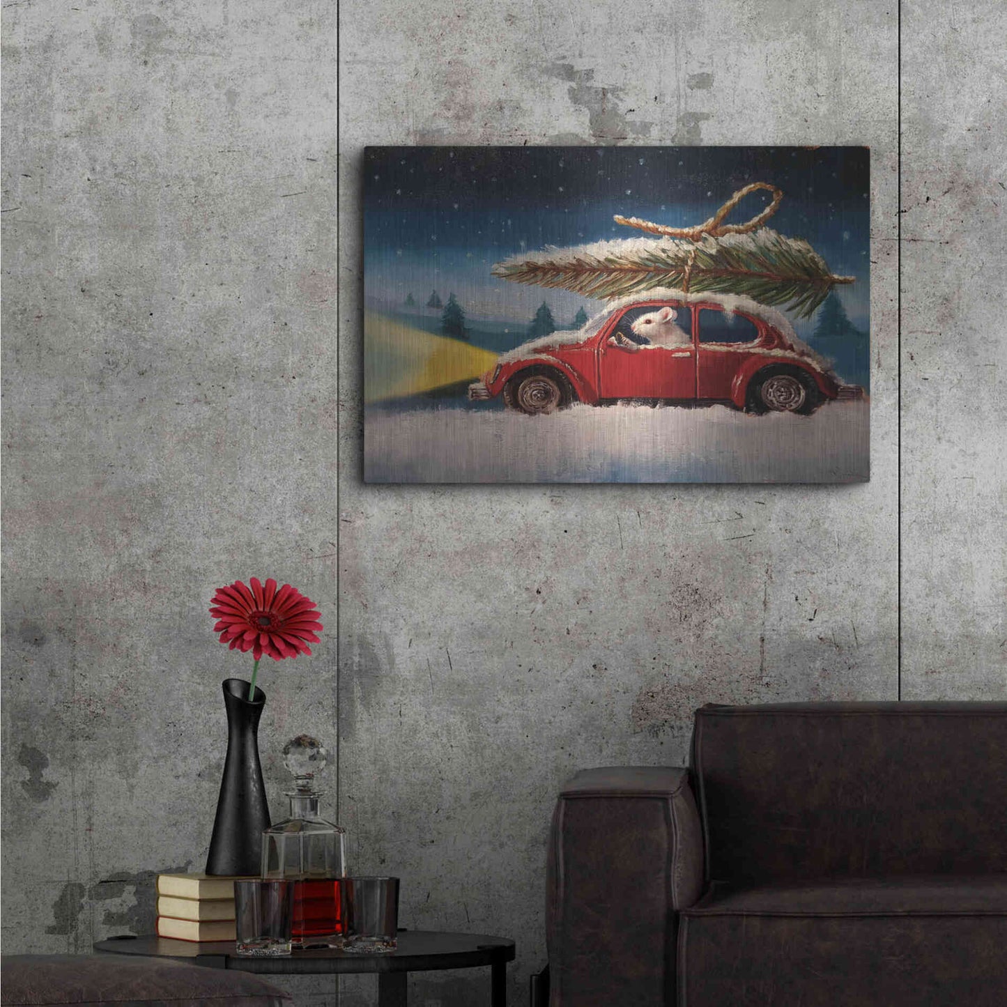 Luxe Metal Art 'Tis The Season' by Lucia Heffernan, Metal Wall Art,36x24