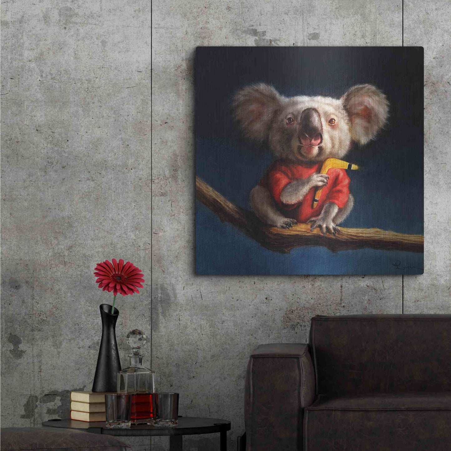 Luxe Metal Art 'Outback Fun' by Lucia Heffernan, Metal Wall Art,36x36