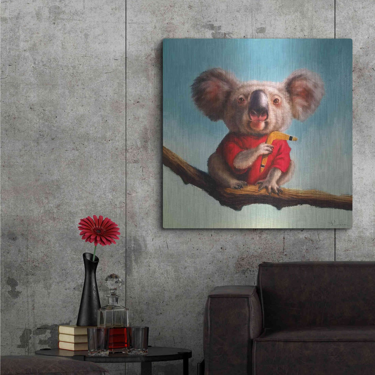 Luxe Metal Art 'Outback Fun II' by Lucia Heffernan, Metal Wall Art,36x36