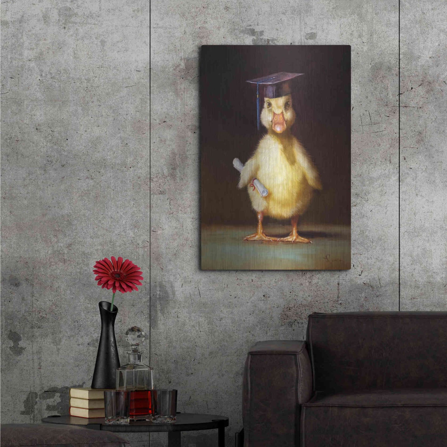 Luxe Metal Art 'The Graduate' by Lucia Heffernan, Metal Wall Art,24x36