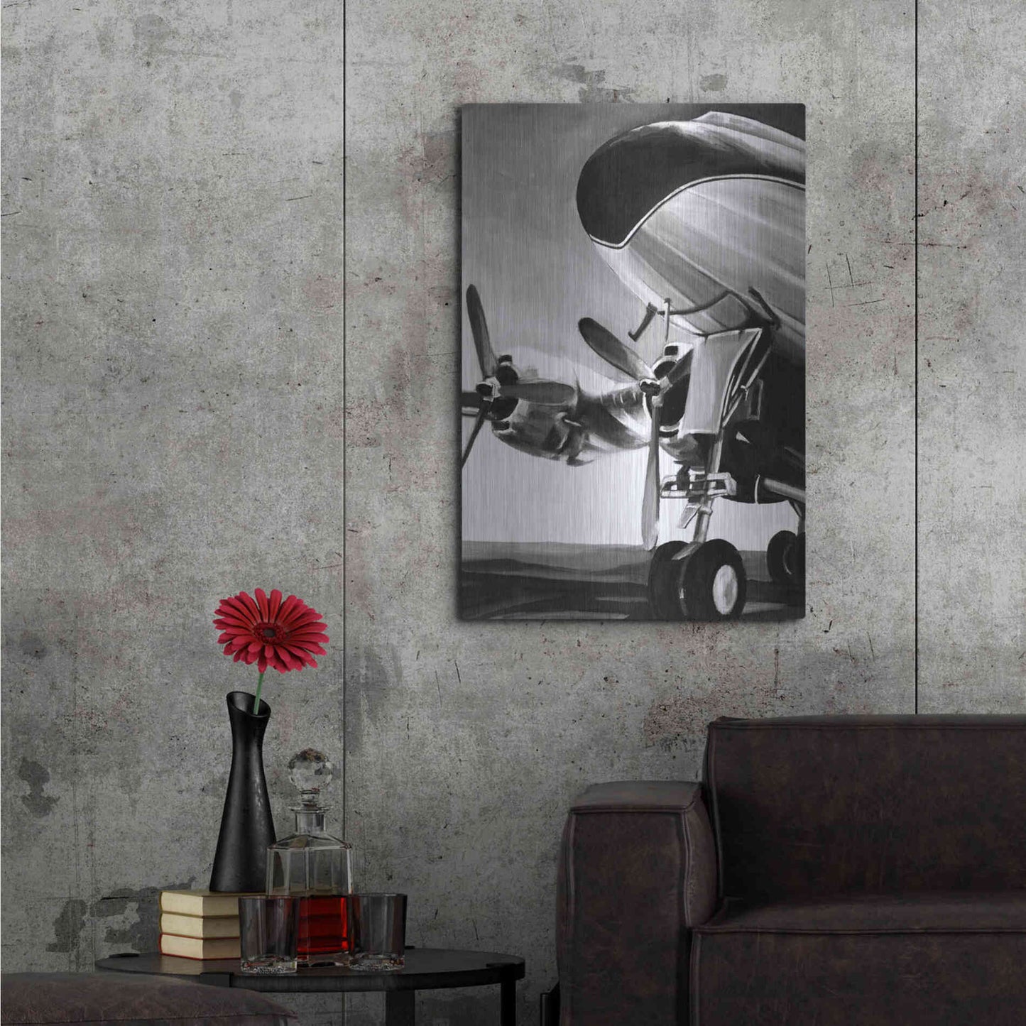 Luxe Metal Art 'Aviation Icon II' by Ethan Harper, Metal Wall Art,24x36