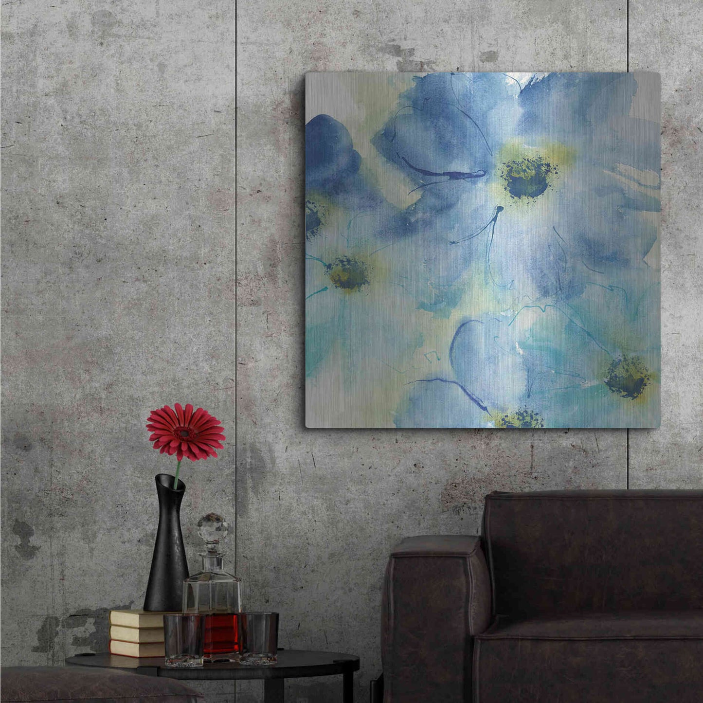 Luxe Metal Art 'Seashell Cosmos I' by Chris Paschke, Metal Wall Art,36x36