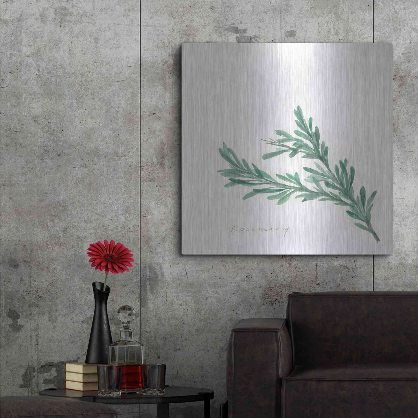 Luxe Metal Art 'Rosemary' by Chris Paschke, Metal Wall Art,36x36