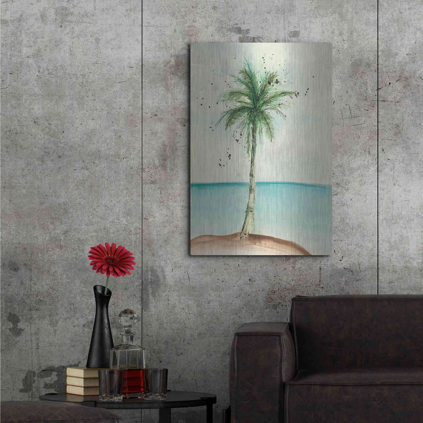 Luxe Metal Art 'African Oil Palm II' by Chris Paschke, Metal Wall Art,24x36