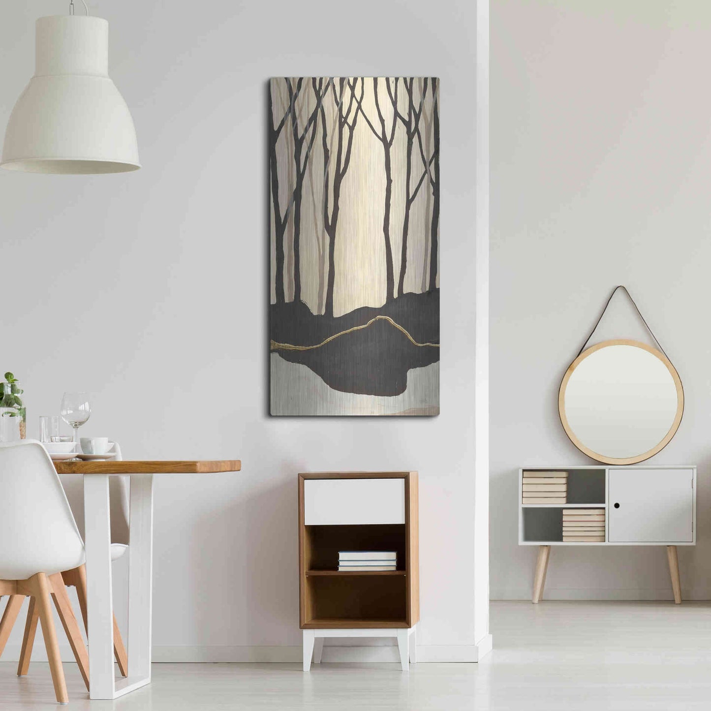 Luxe Metal Art 'Silhouette IV' by Chris Paschke, Metal Wall Art,24x48