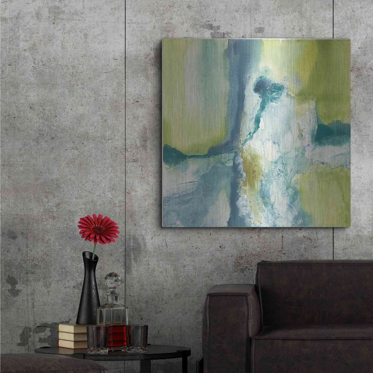 Luxe Metal Art 'Incomplete' by Chris Paschke, Metal Wall Art,36x36