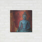 Luxe Metal Art 'Blue Buddha' by Elena Ray, Metal Wall Art,24x24