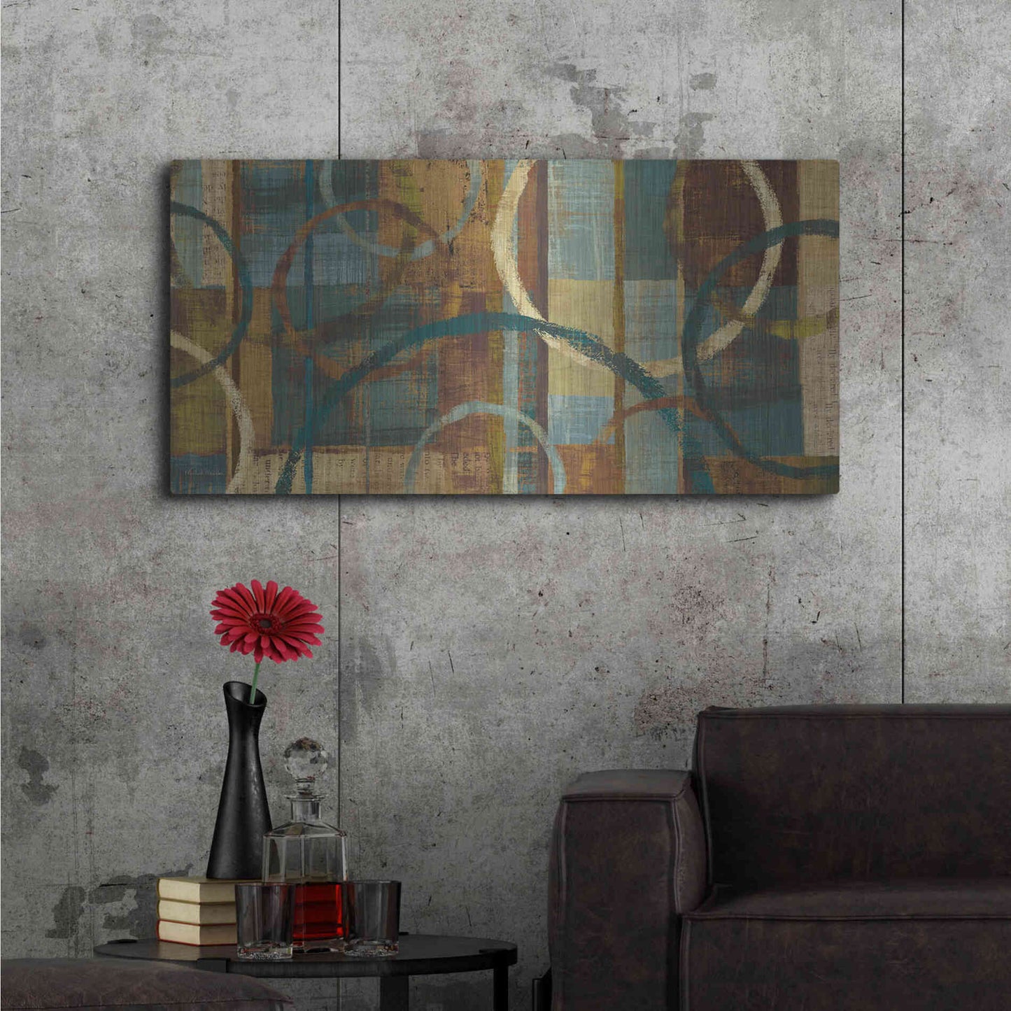 Luxe Metal Art 'Tranquility' by Michael Mullan, Metal Wall Art,48x24