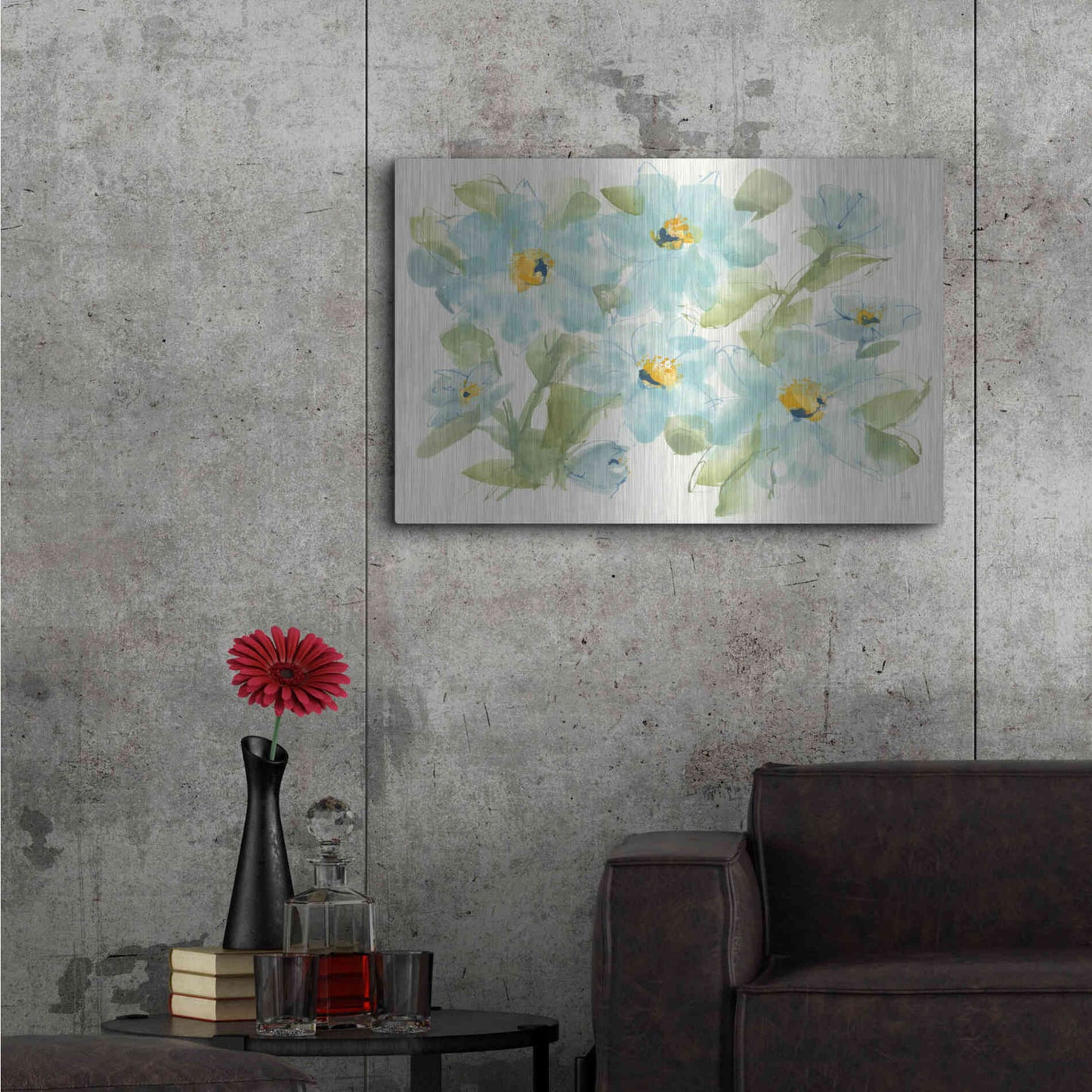 Luxe Metal Art 'Sparkling Cosmos' by Chris Paschke, Metal Wall Art,36x24