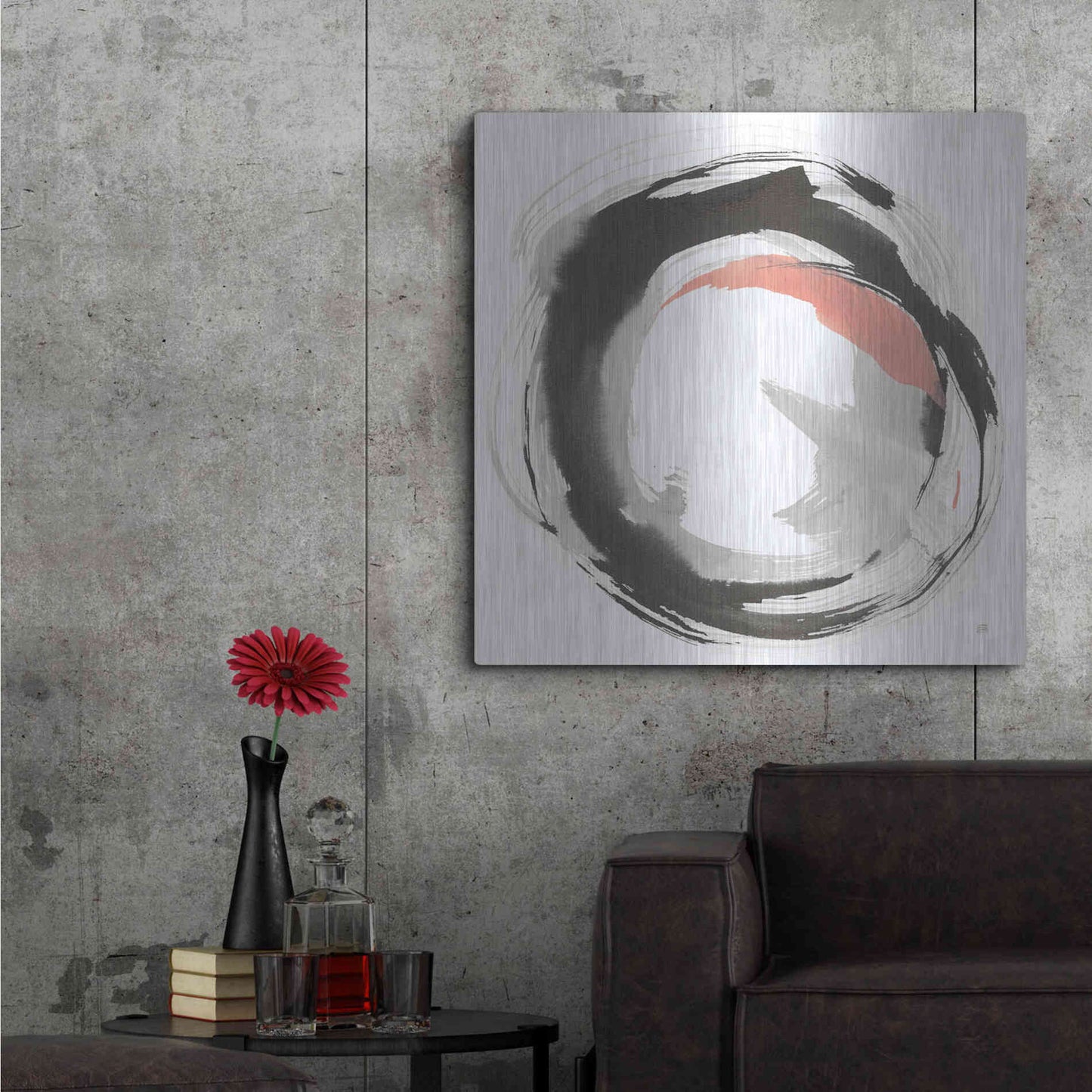 Luxe Metal Art 'Hake Clay I' by Chris Paschke, Metal Wall Art,36x36