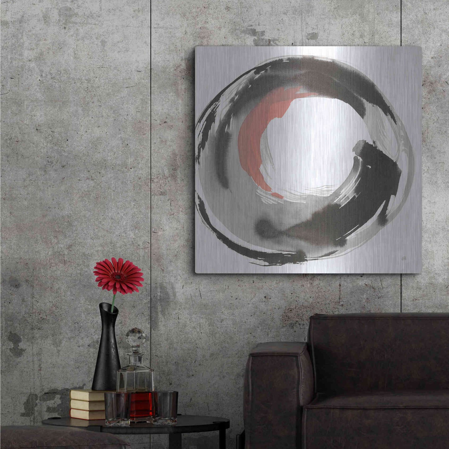 Luxe Metal Art 'Hake Clay III' by Chris Paschke, Metal Wall Art,36x36