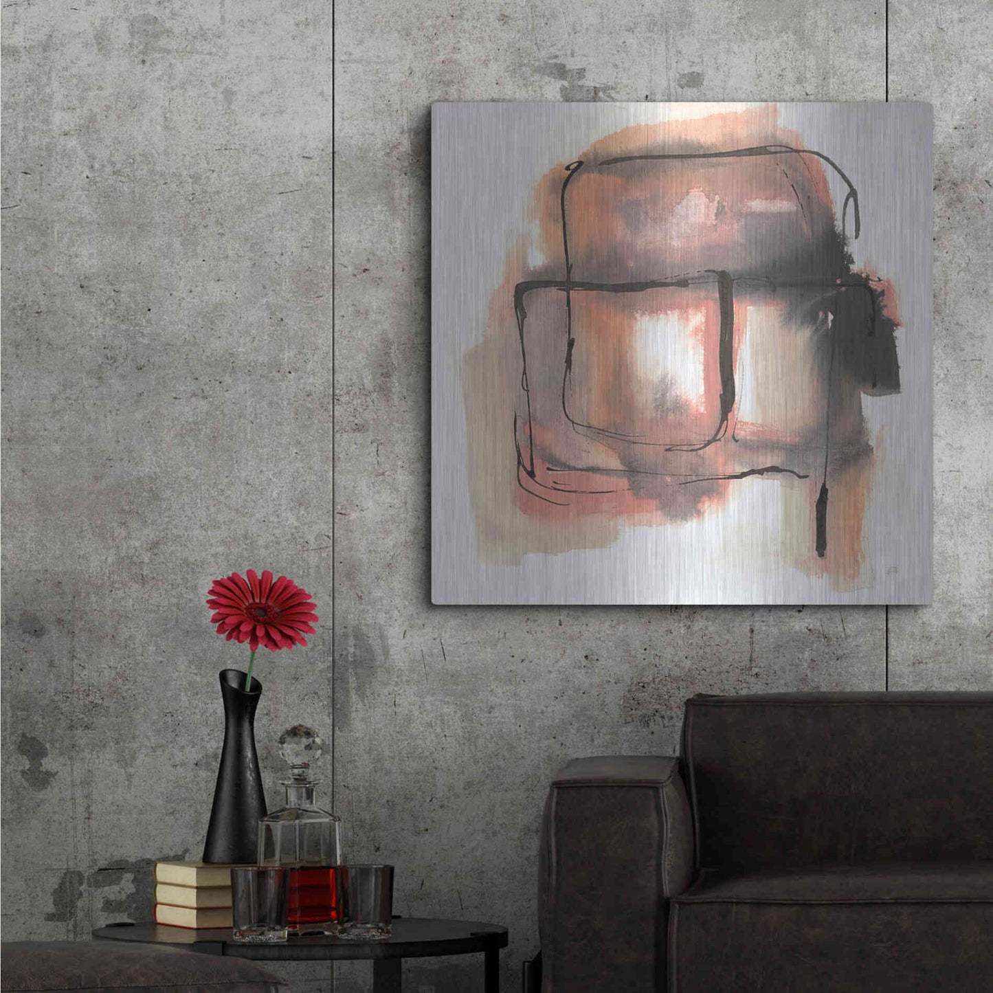 Luxe Metal Art 'Life Squared II' by Chris Paschke, Metal Wall Art,36x36