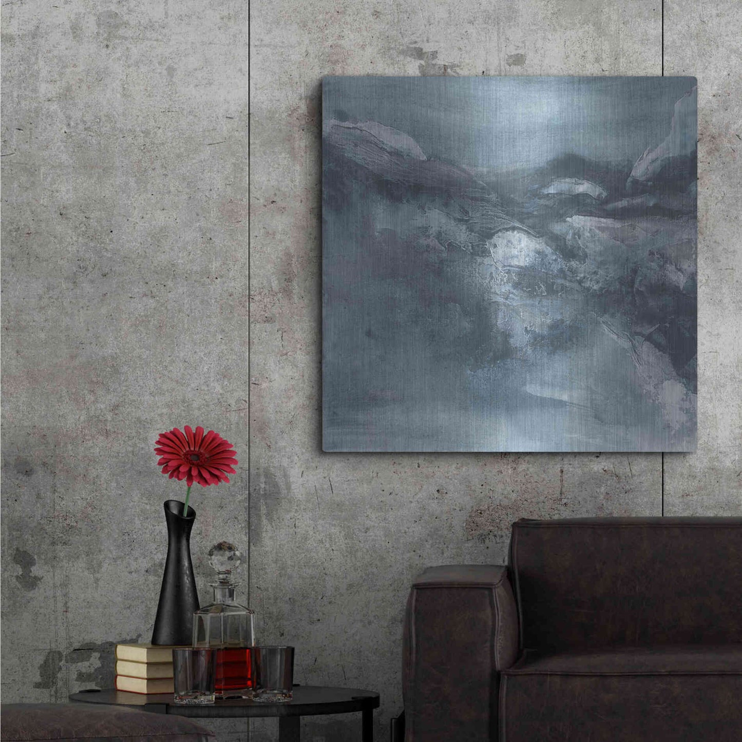 Luxe Metal Art 'Granite II' by Chris Paschke, Metal Wall Art,36x36