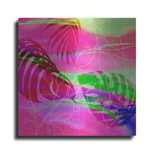 Luxe Metal Art 'Tropical Vibe' by Andrea Haase, Metal Wall At