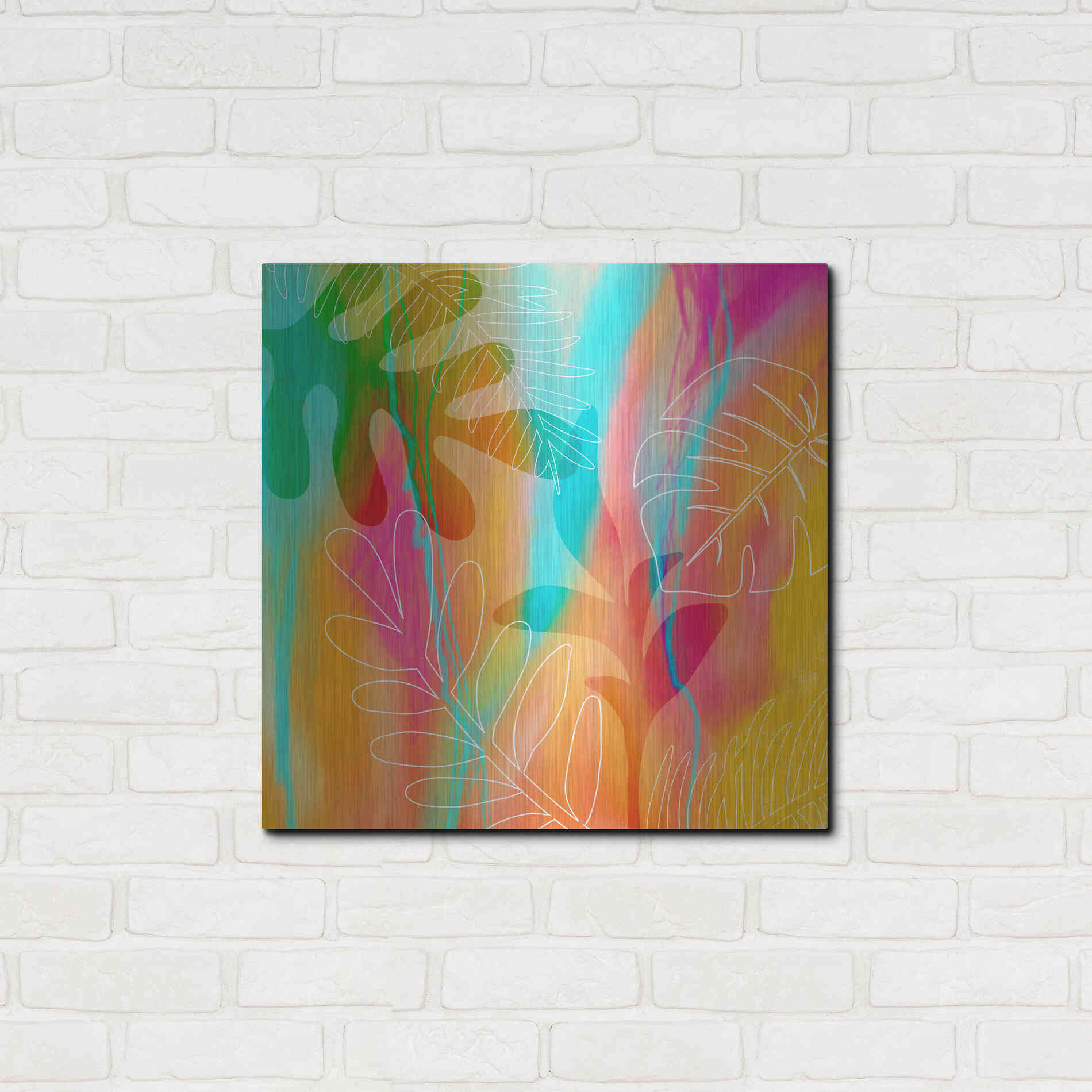 Luxe Metal Art 'Tropical Journey' by Andrea Haase, Metal Wall At,24x24