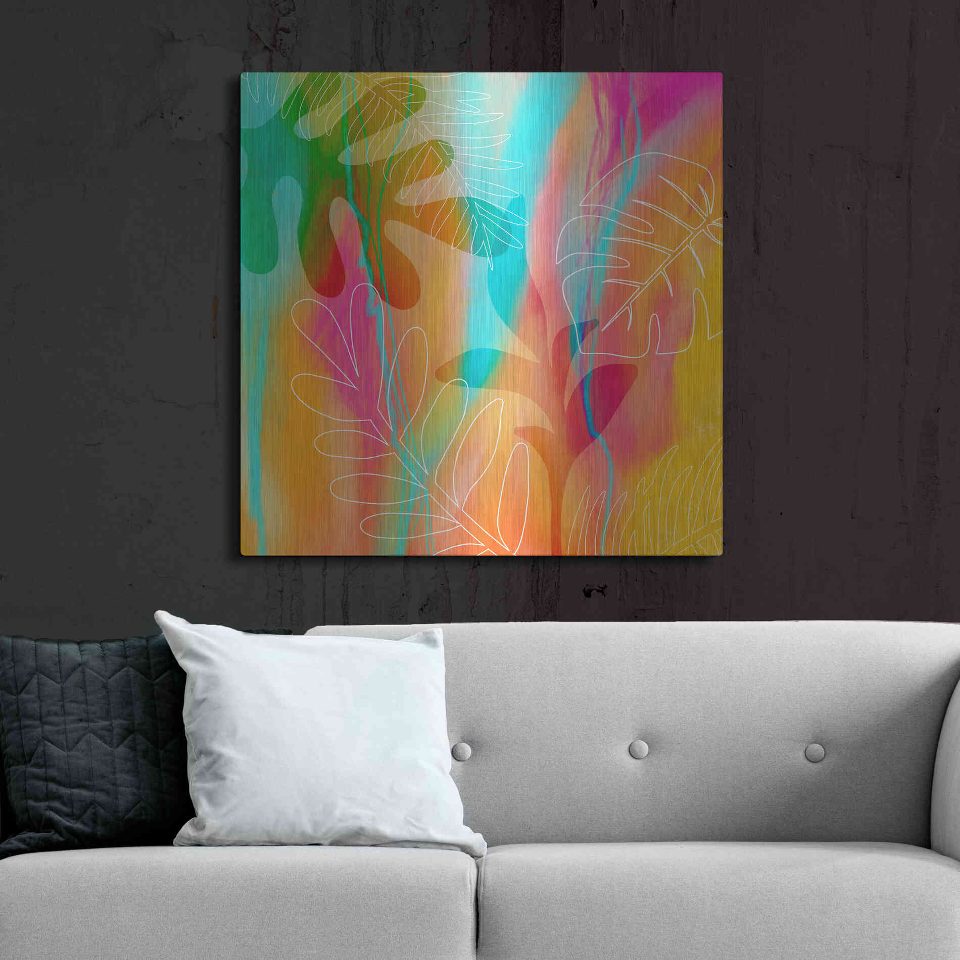 Luxe Metal Art 'Tropical Journey' by Andrea Haase, Metal Wall At,36x36