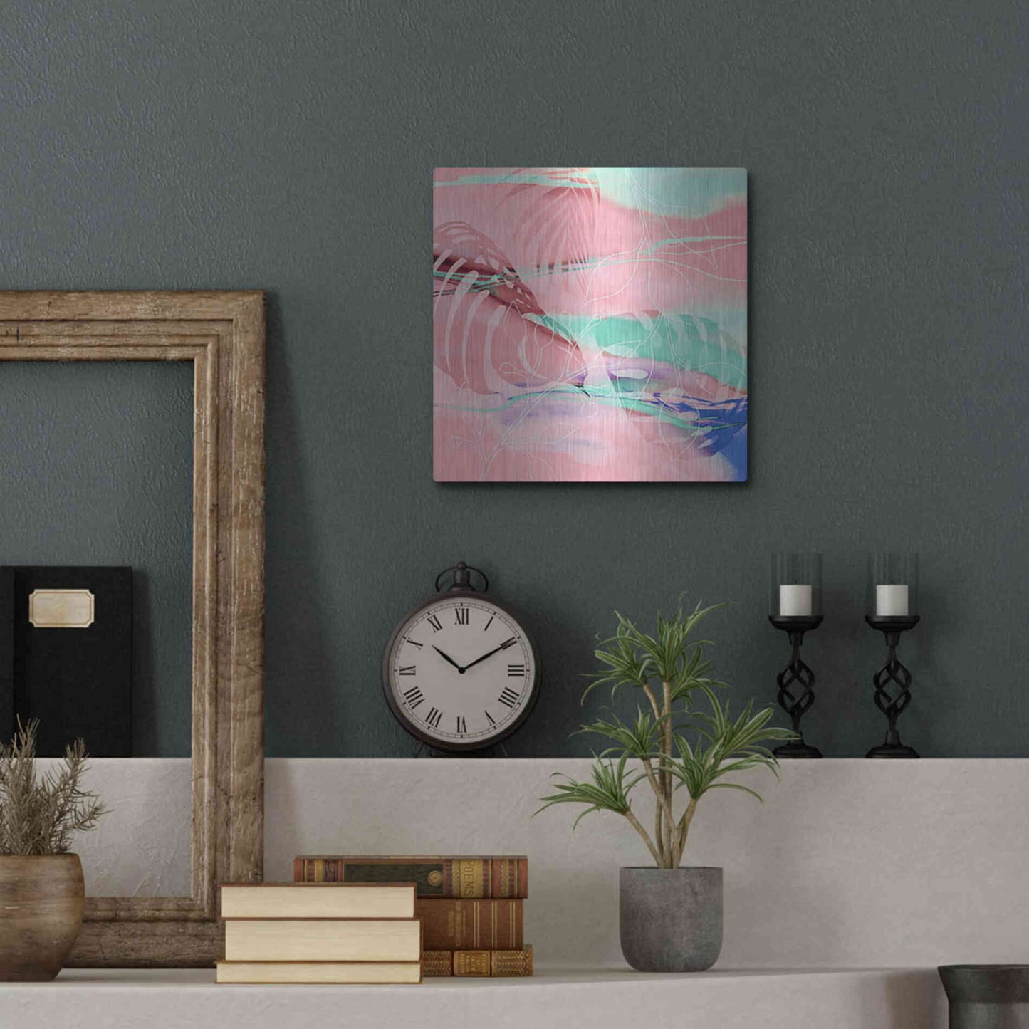 Luxe Metal Art 'Tropical Romance' by Andrea Haase, Metal Wall At,12x12