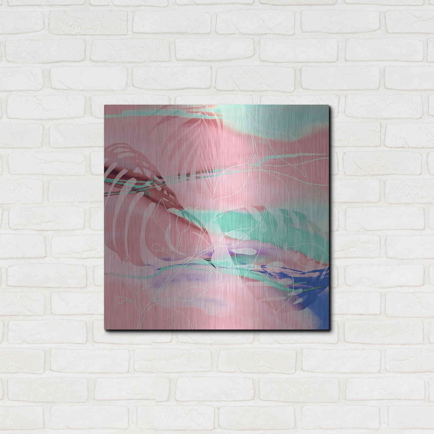 Luxe Metal Art 'Tropical Romance' by Andrea Haase, Metal Wall At,24x24