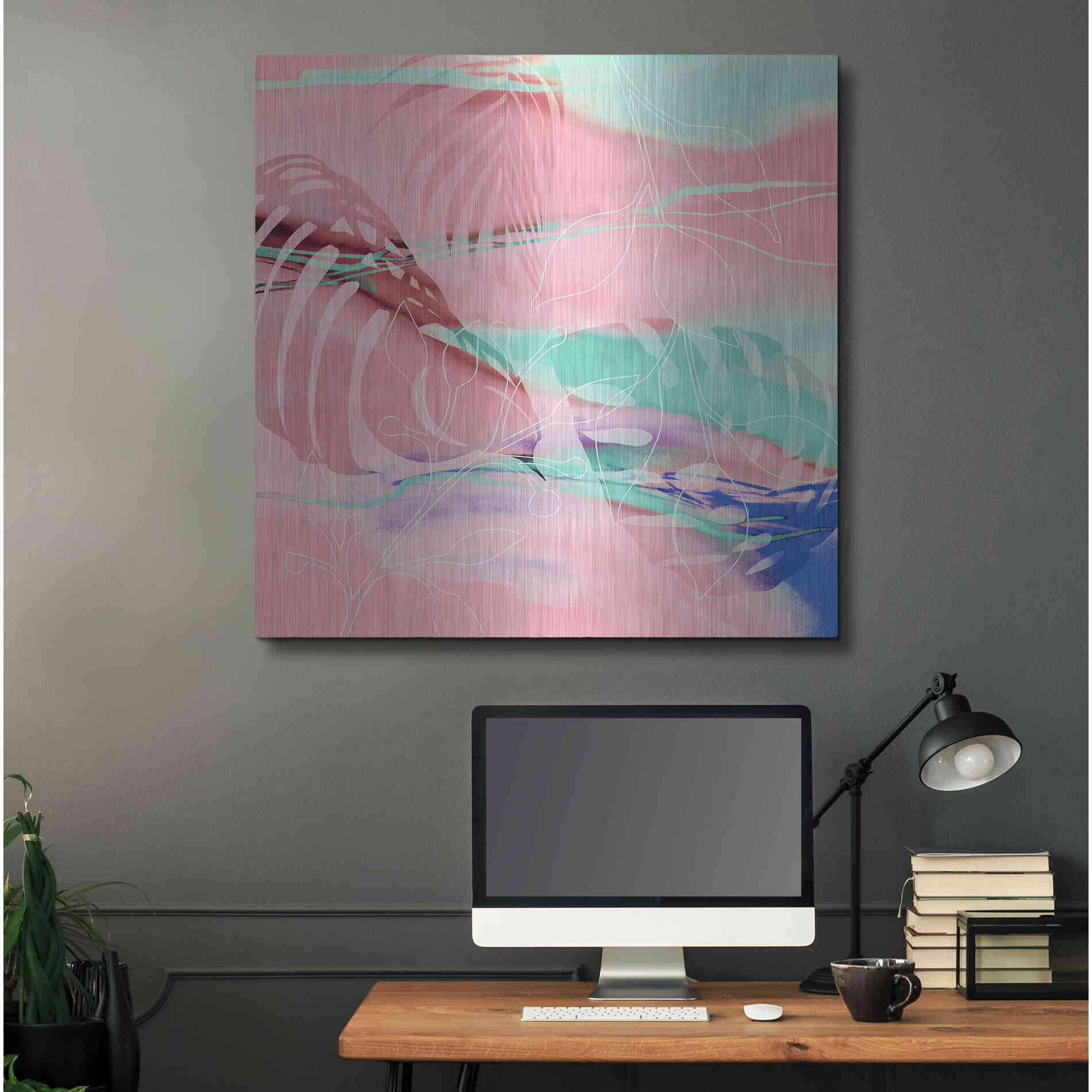 Luxe Metal Art 'Tropical Romance' by Andrea Haase, Metal Wall At,36x36