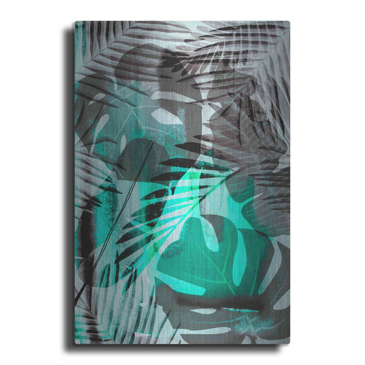 Luxe Metal Art 'Exotic Night Green' by Andrea Haase Metal Wall Art