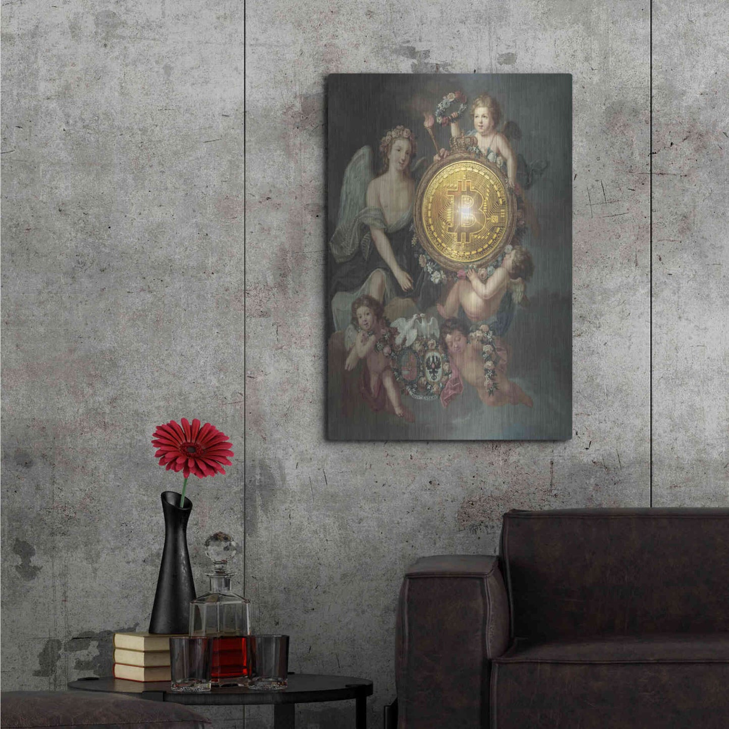 Luxe Metal Art 'History Meets Future IV' by Andrea Haase Metal Wall Art,24x36