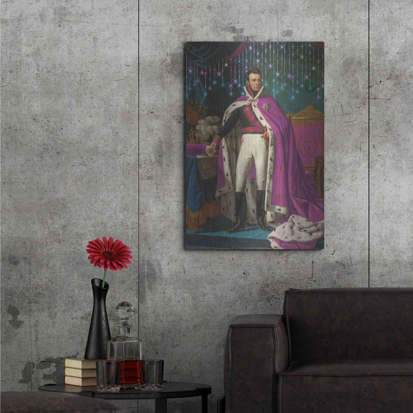 Luxe Metal Art 'History Meets Future V' by Andrea Haase Metal Wall Art,24x36