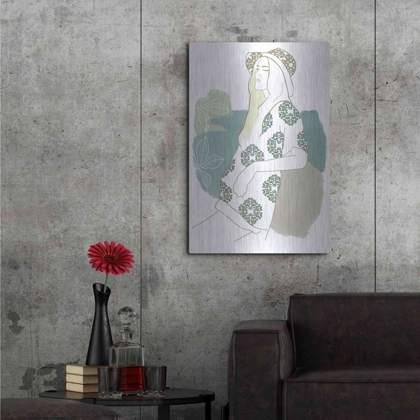 Luxe Metal Art 'Cap Esterel III' by Flora Kouta Metal Wall Art,24x36