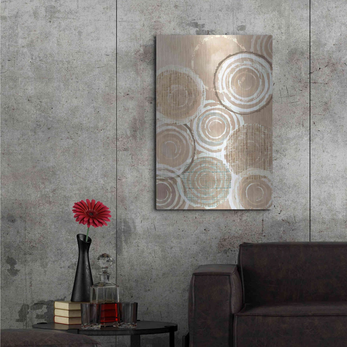 Luxe Metal Art 'Woven Baskets IV' by Flora Kouta Metal Wall Art,24x36