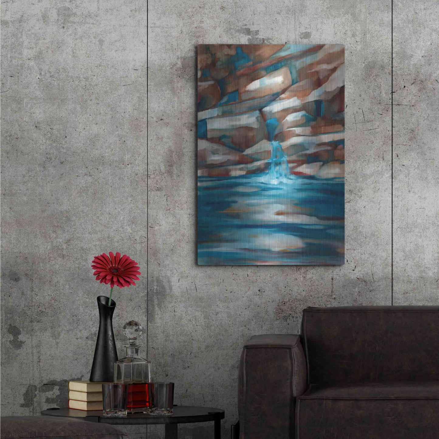 Luxe Metal Art 'Havasu Fall' by Louise Montillio Metal Wall Art,24x36