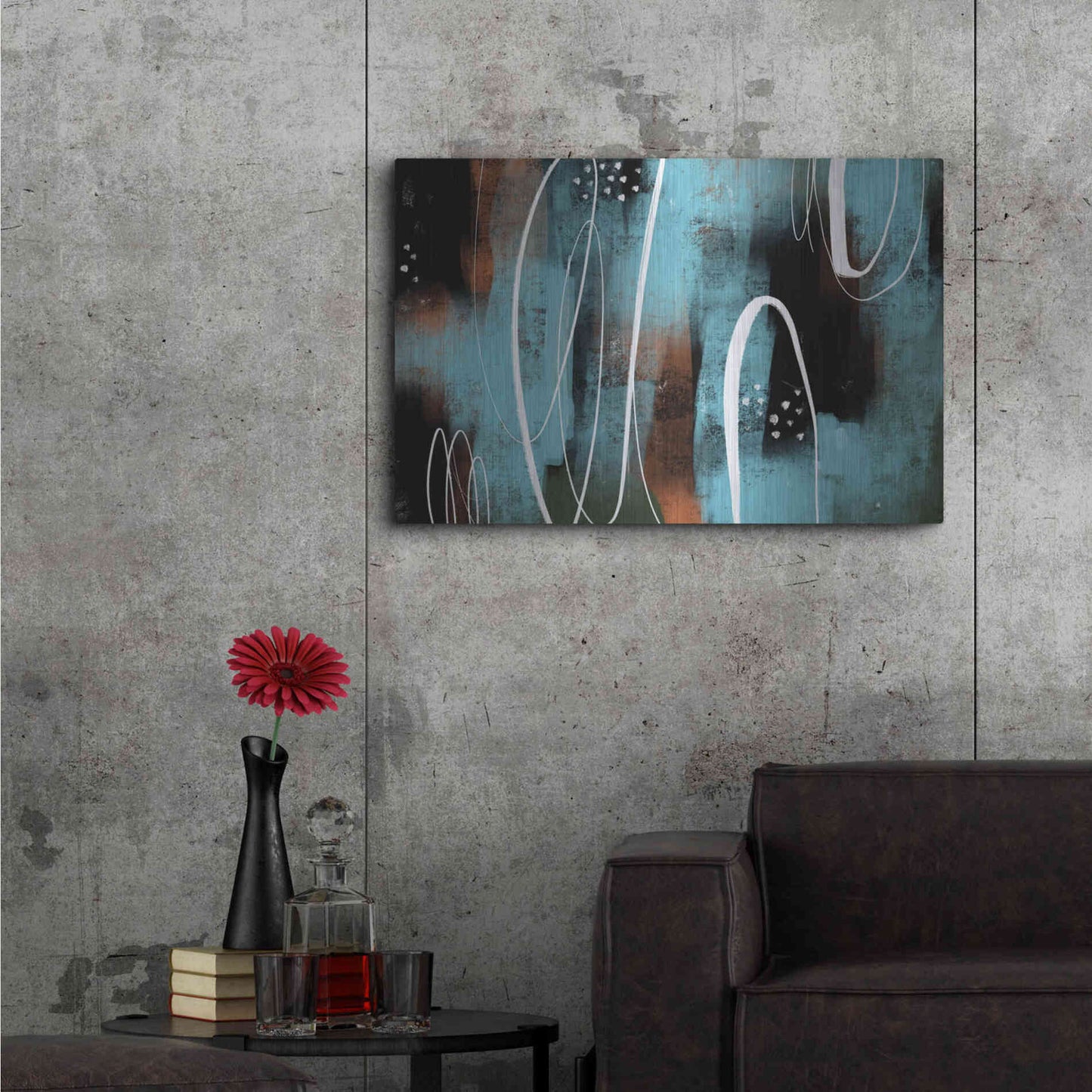 Luxe Metal Art 'Aged Iron' by Delores Naskrent Metal Wall Art,36x24