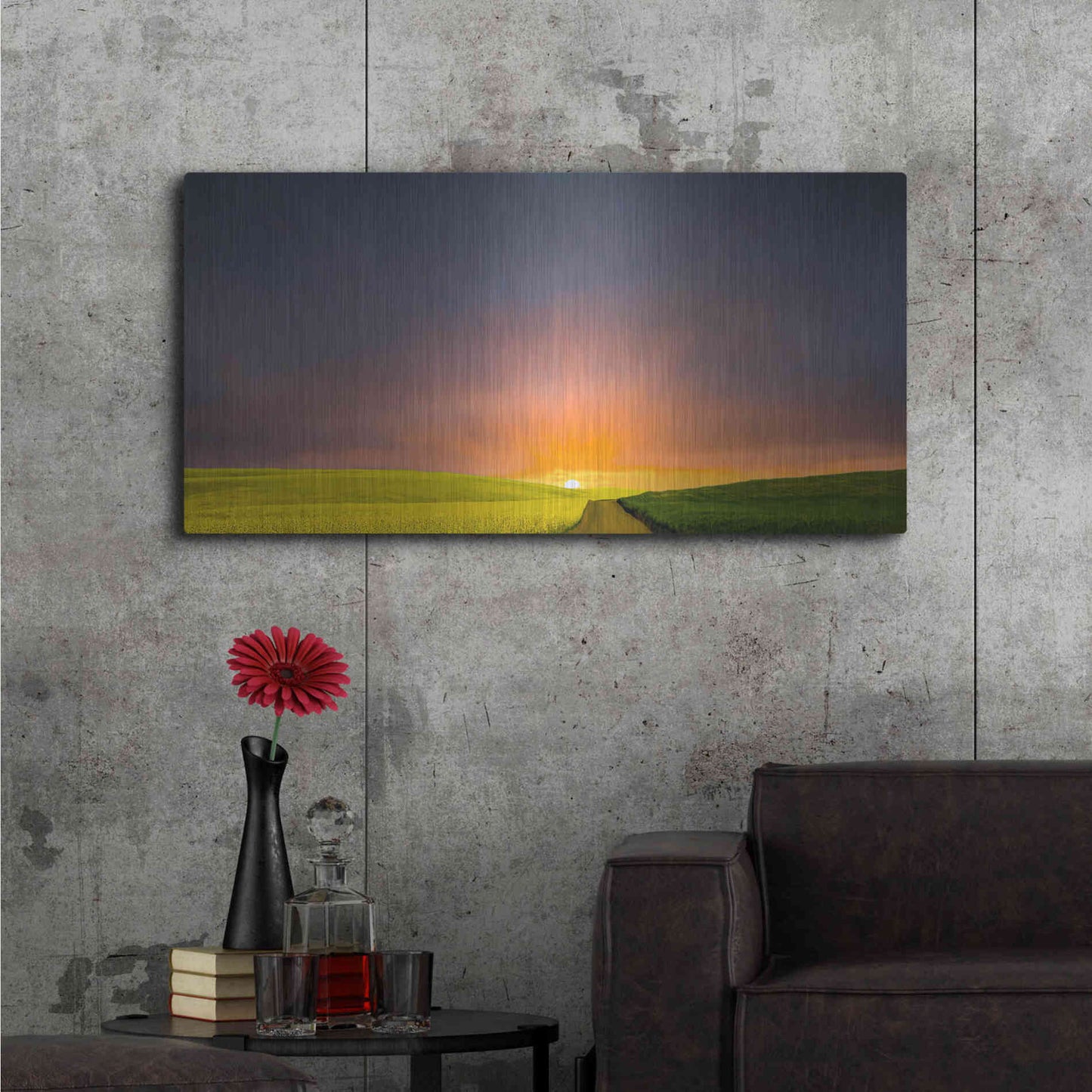 Luxe Metal Art 'Boundless' by Don Schwartz, Metal Wall Art,48x24