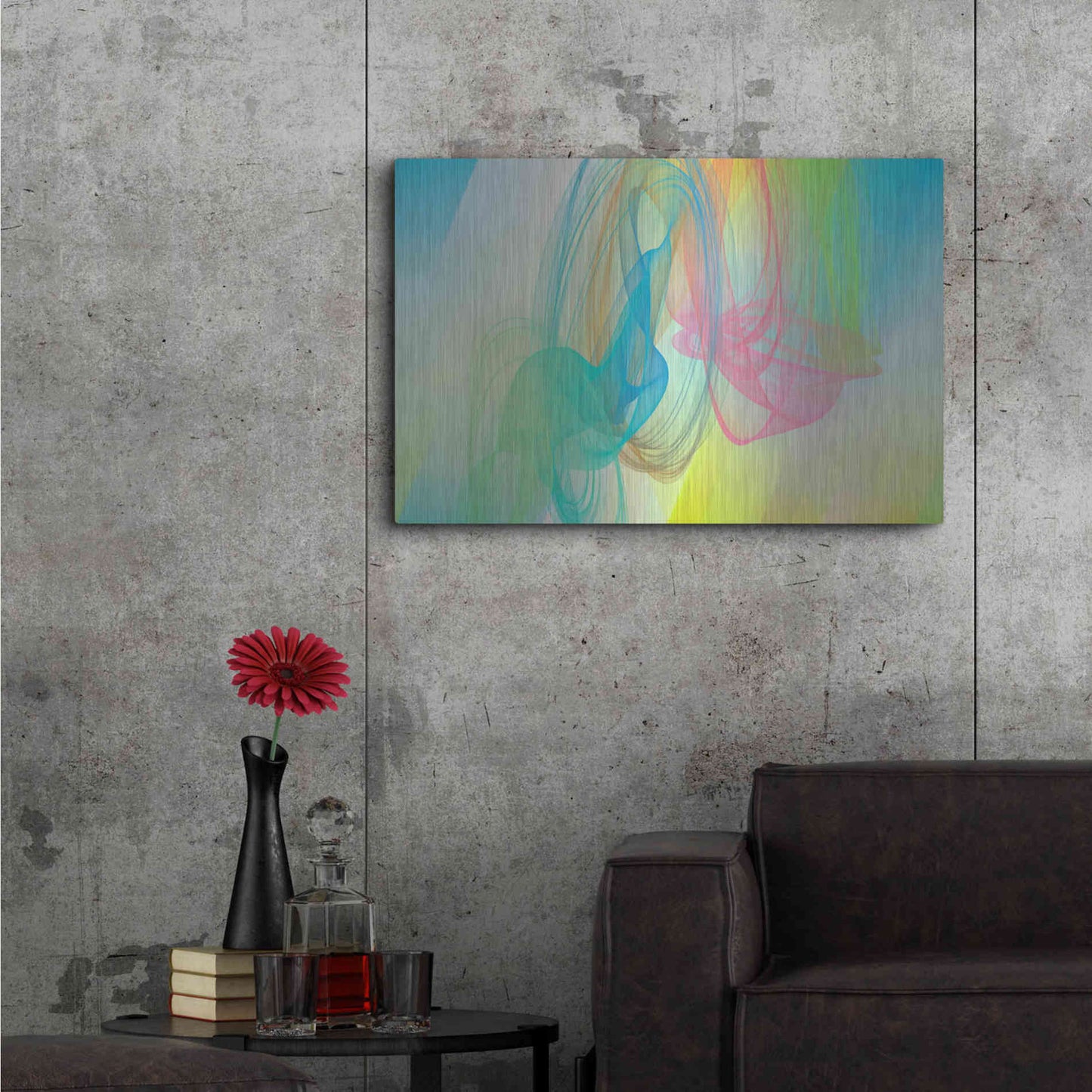 Luxe Metal Art 'Color In The Lines 11' by Irena Orlov Metal Wall Art,36x24
