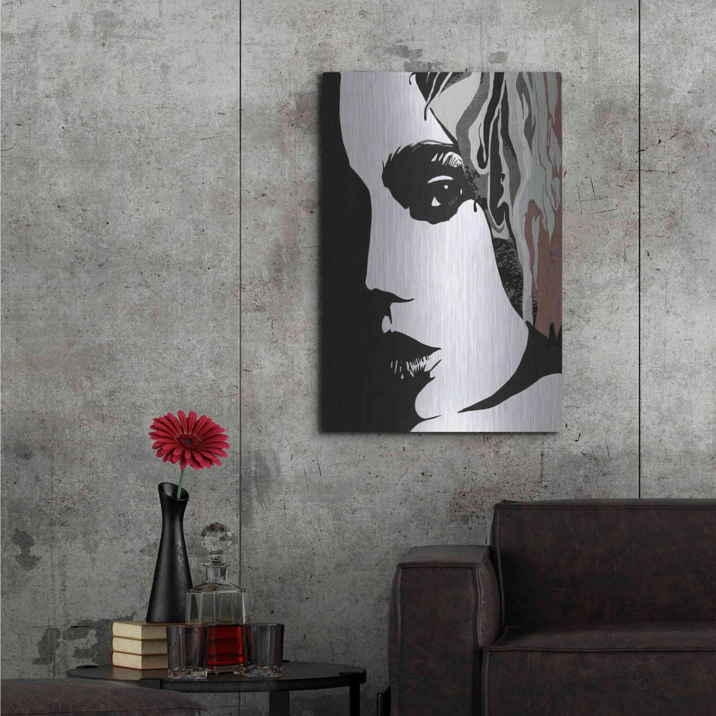 Luxe Metal Art 'Shadow Lady' by Karen Smith Metal Wall Art,24x36