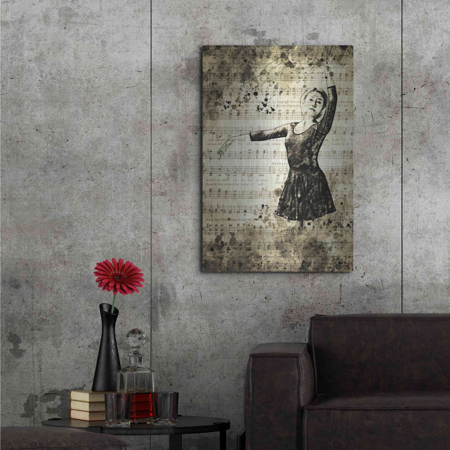 Luxe Metal Art 'Prima Ballerina Dream 1' by Ashley Aldridge Metal Wall Art,24x36