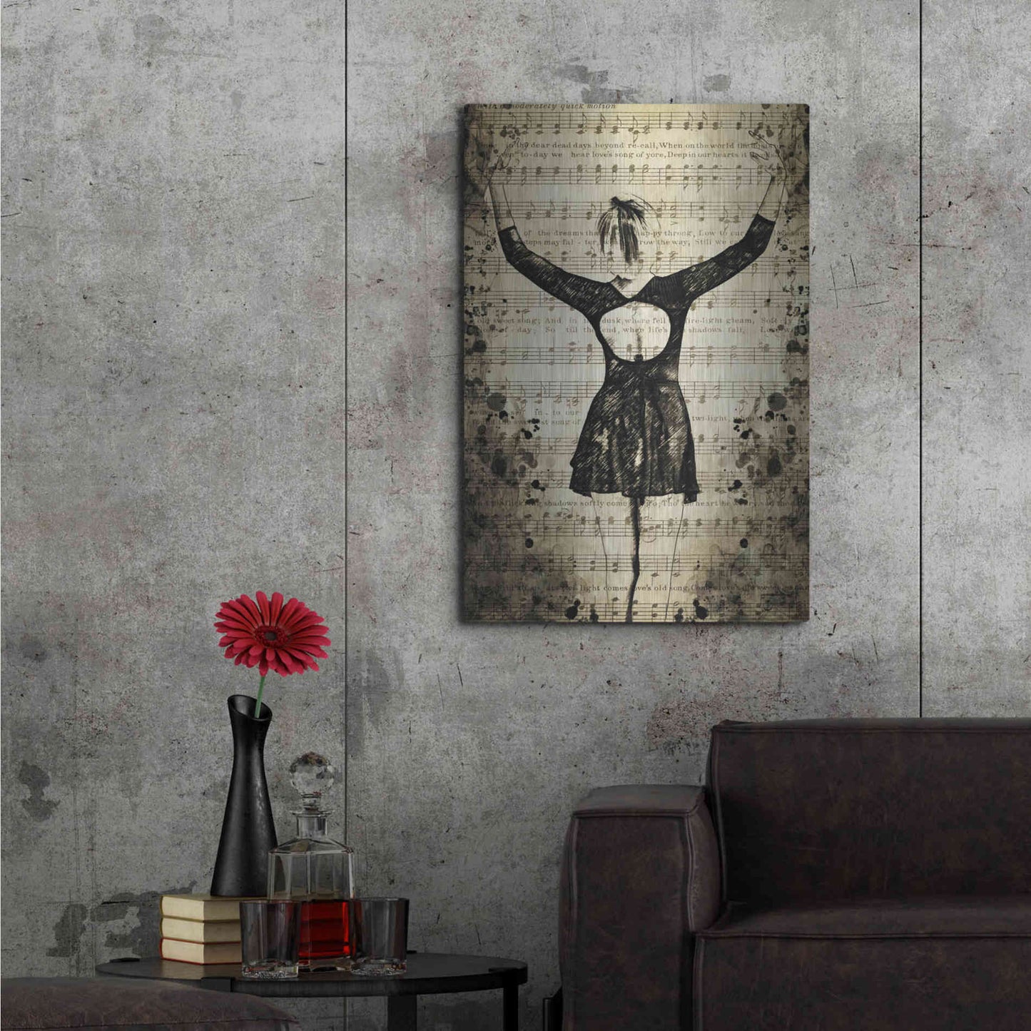 Luxe Metal Art 'Prima Ballerina Dream 2' by Ashley Aldridge Metal Wall Art,24x36