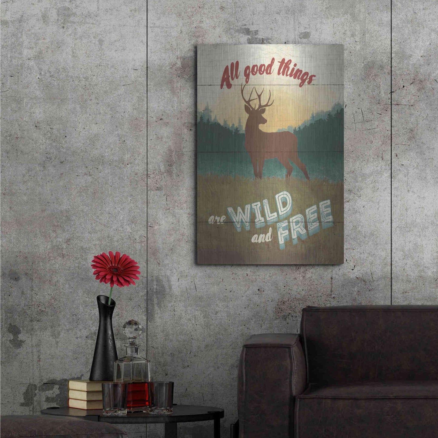 Luxe Metal Art 'Discover the Wild II' by Janelle Penner, Metal Wall Art,24x36