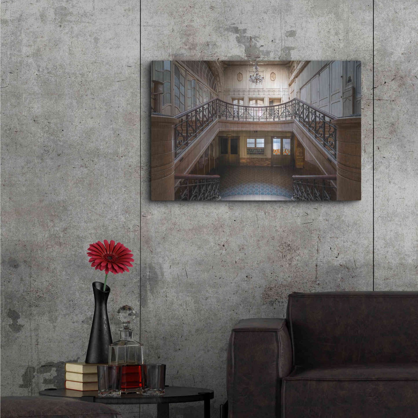 Luxe Metal Art 'Enter From Here' by Roman Robroek Metal Wall Art,36x24
