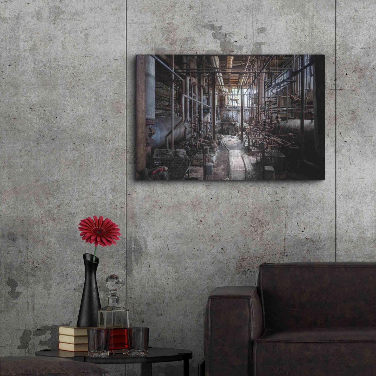 Luxe Metal Art 'Darkk Industry' by Roman Robroek Metal Wall Art,36x24