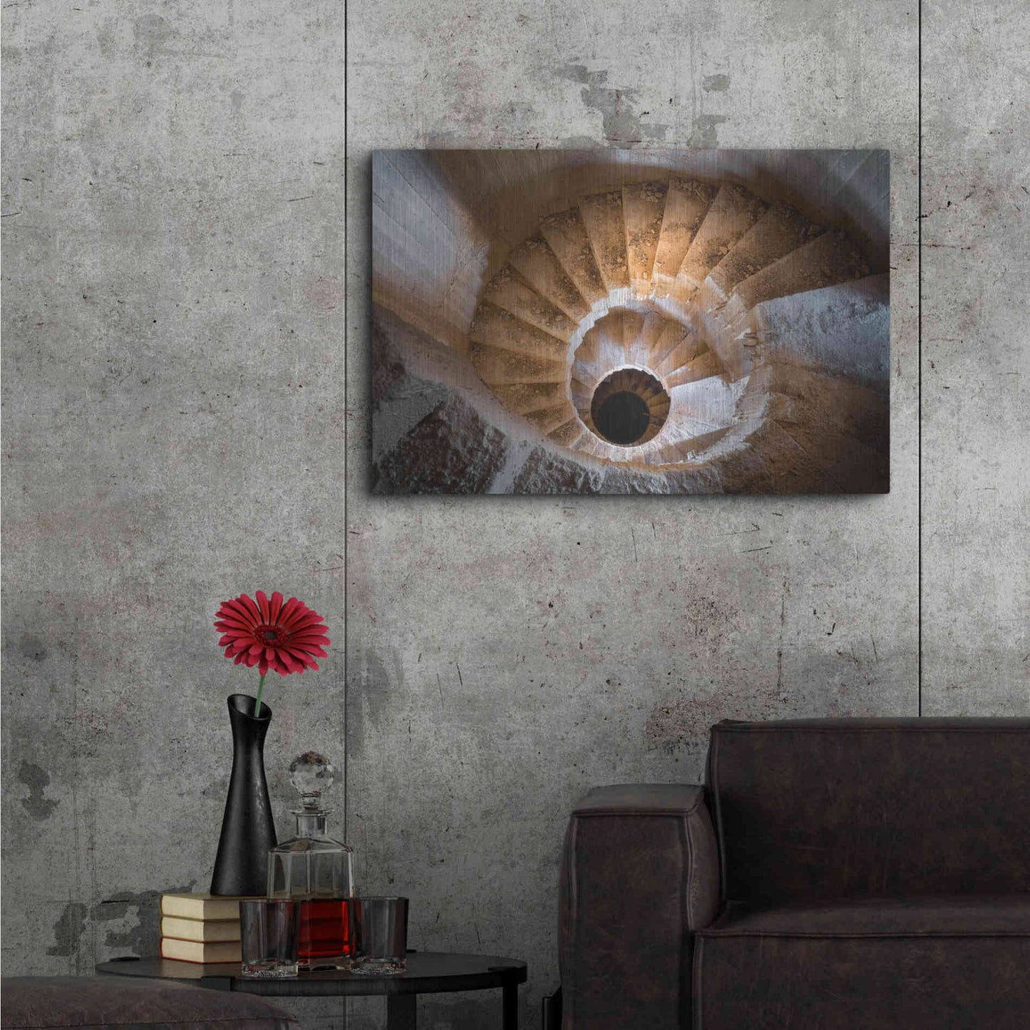Luxe Metal Art 'Eye Staircase' by Roman Robroek Metal Wall Art,36x24