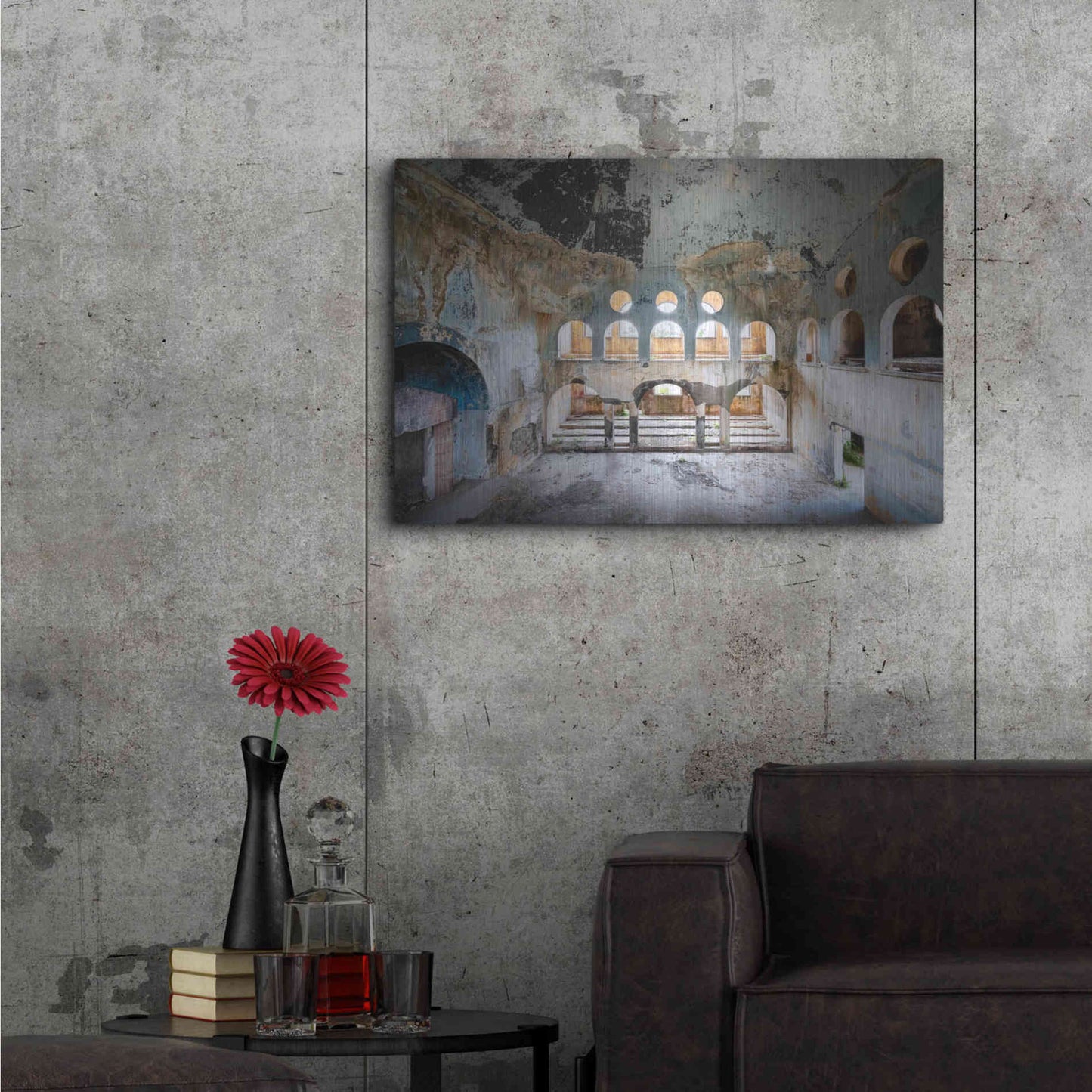 Luxe Metal Art 'Lebanese Synagogue' by Roman Robroek Metal Wall Art,36x24