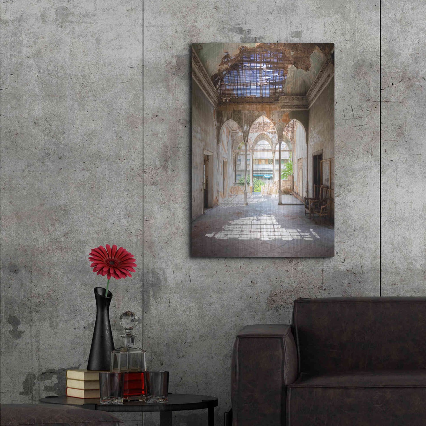 Luxe Metal Art 'Broken Sunlight' by Roman Robroek Metal Wall Art,24x36