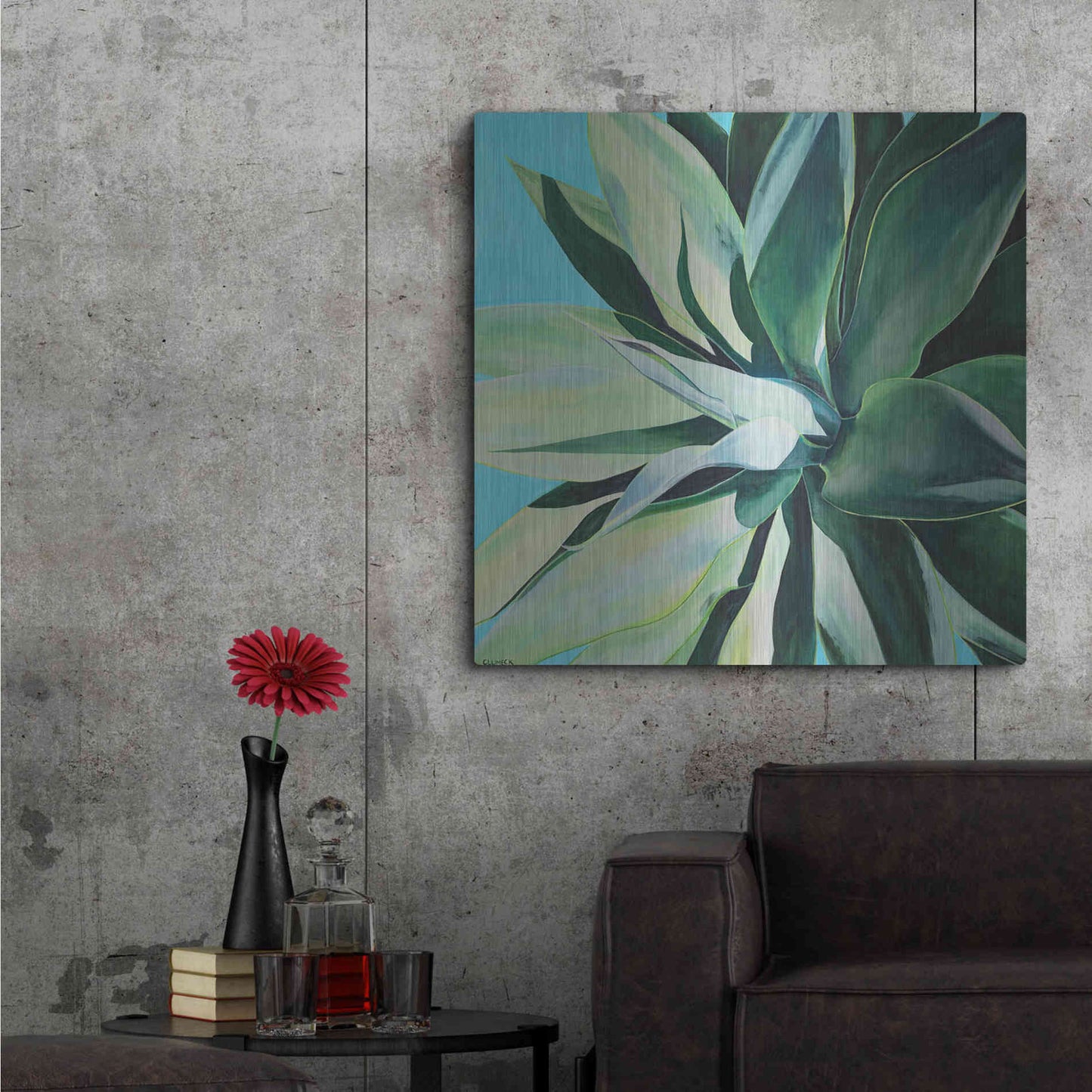 Luxe Metal Art 'Rest In Its Glory by Alana Clumeck Metal Wall Art,36x36