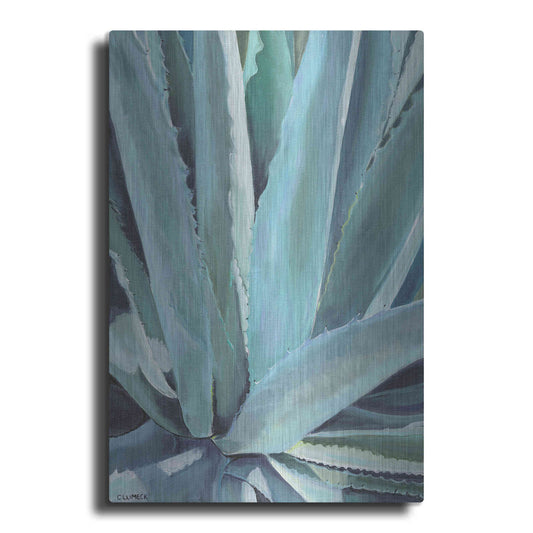 Luxe Metal Art 'Blue Agave by Alana Clumeck Metal Wall Art
