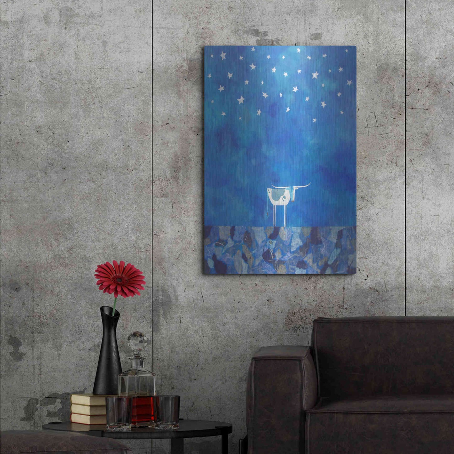 Luxe Metal Art 'Stars at Night by Casey Craig Metal Wall Art,24x36