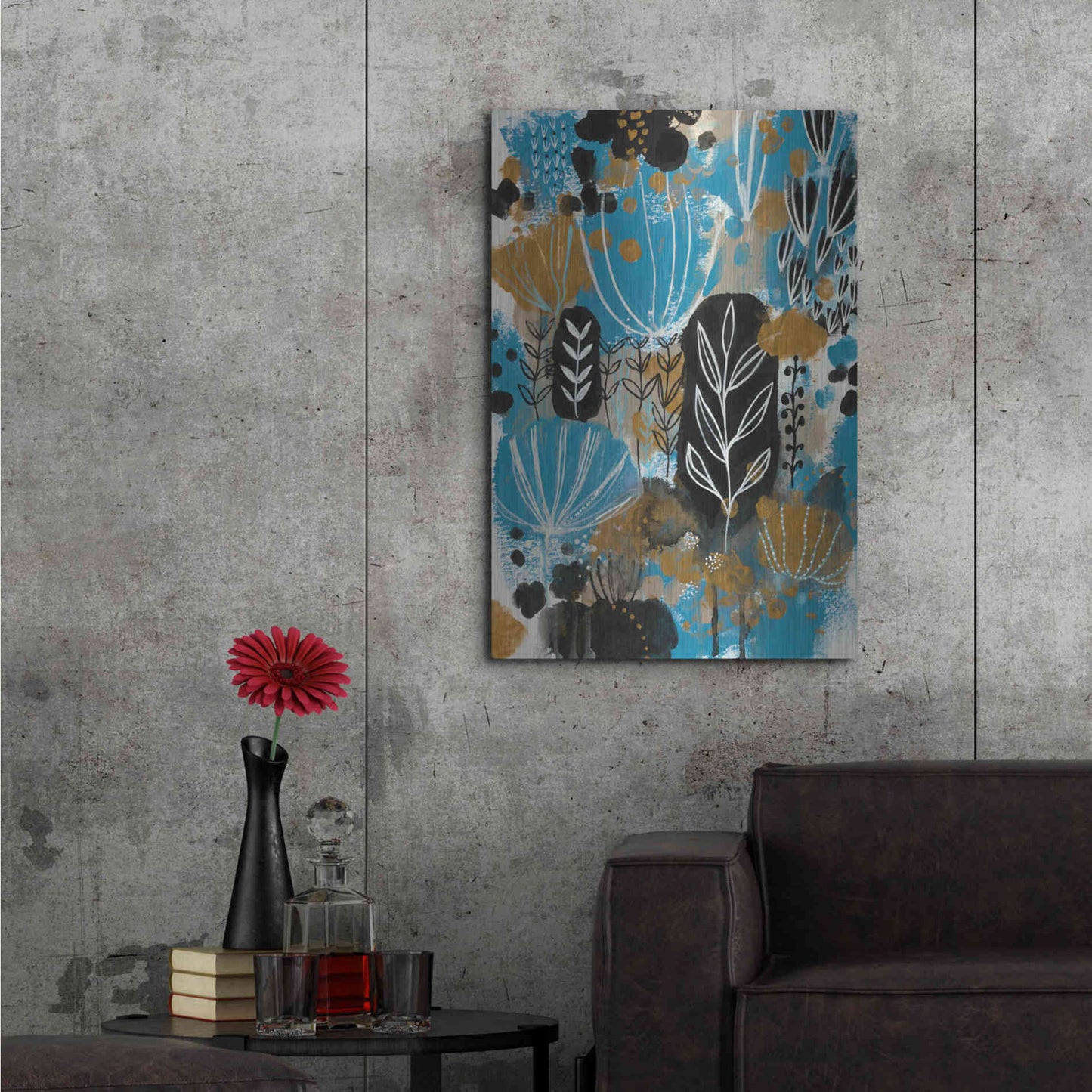 Luxe Metal Art 'January Poem by Corina Capri Metal Wall Art,24x36