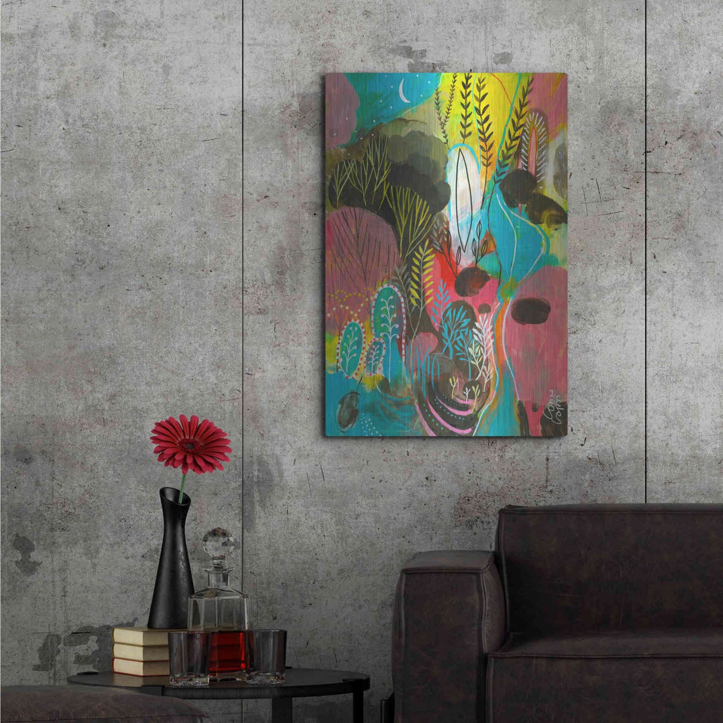 Luxe Metal Art 'Water Cycles by Corina Capri Metal Wall Art,24x36