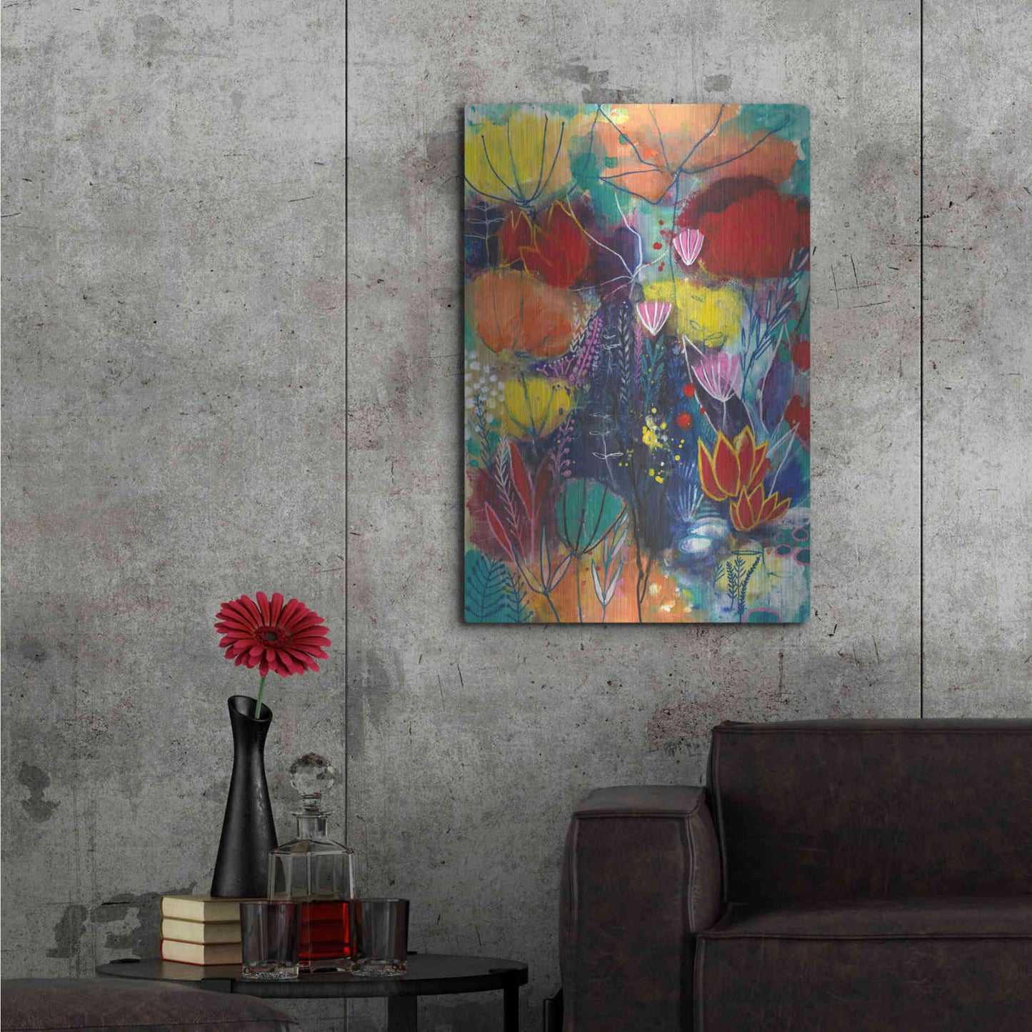 Luxe Metal Art 'All You Need is a Garden by Corina Capri Metal Wall Art,24x36