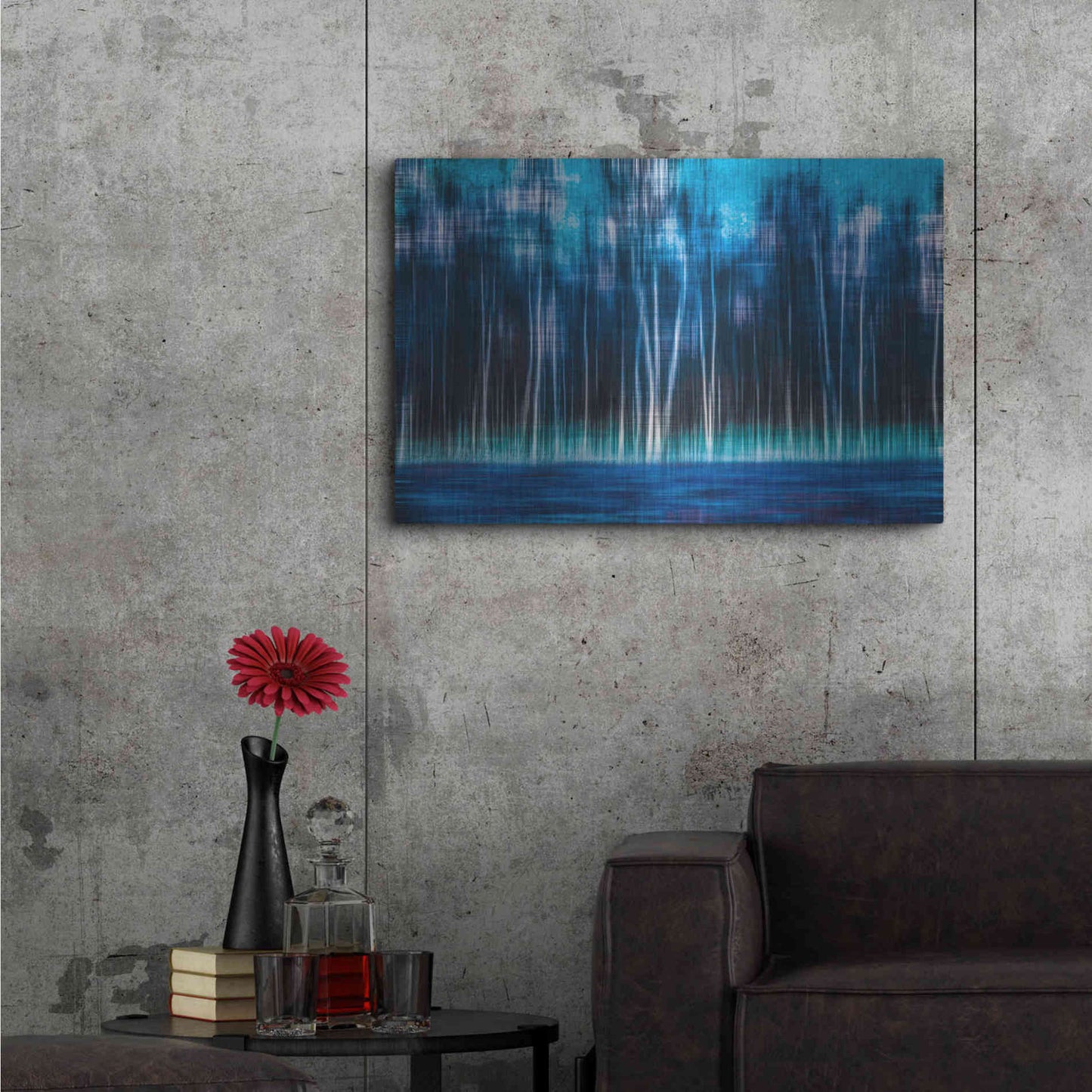 Luxe Metal Art 'Mystic Forest by Hannes Cmarits Metal Wall Art,36x24