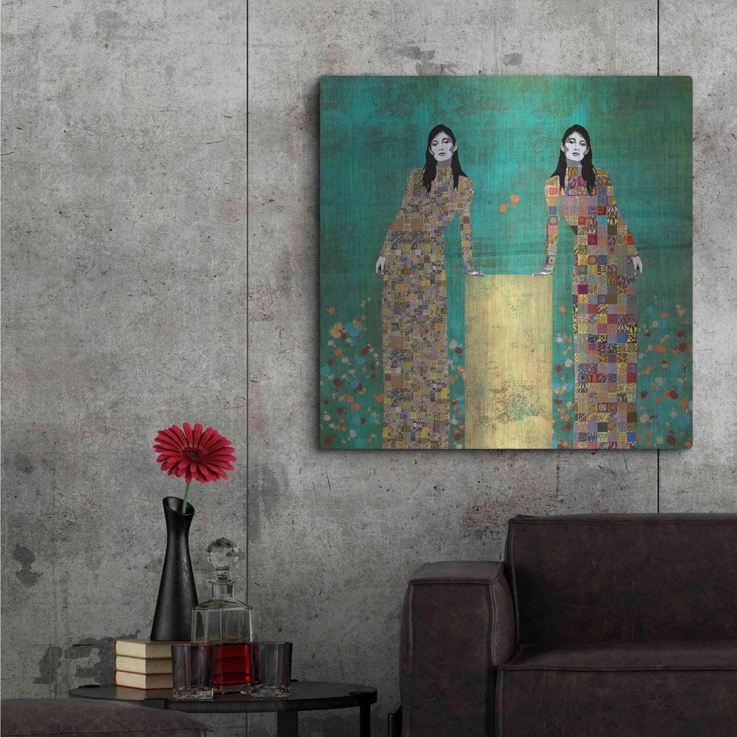 Luxe Metal Art 'Dale la Vueltas by Jose Cacho Metal Wall Art,36x36